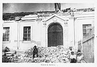 Así quedó la Facultad de Medicina tras los terremotos.