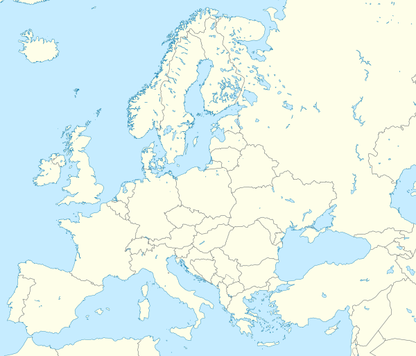 دوري أبطال أوروبا 1996–97 على خريطة أوروبا