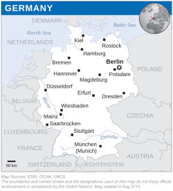 Location of Germany