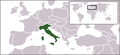 Localização da Itália