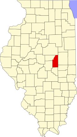 Karte von Piatt County innerhalb von Illinois