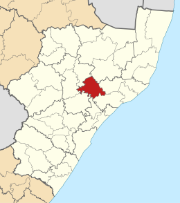 Ligging Nkandla Local Municipality