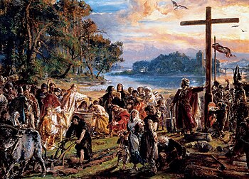 Jan Matejko: Die Christianisierung Polens, Historienmalerei, 19. Jahrhundert