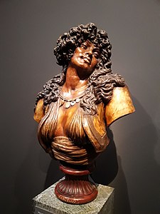 La Moresca sorridente (1869), marmo dipinto ad encausto, bronzo, marmo-onice e ottone, Parigi, collection privée.