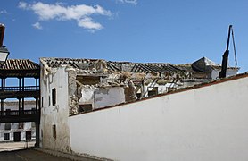 Plaza Mayor, partie arrière ruinée en 2013