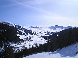 Blick von Westen zum Port d'Envalira