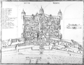 Das Goldene Tor und die Burg der Sieben Türme, Ansicht von 1685