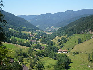 Blick uf s Simonswälder Dal nooch Weschte