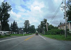 US 20 westbound in the Richfield hamlet of Brighton Corners