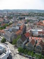 Ulm - Münster kulesinden Münsterplatz ve Hırschstraße