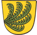 Wappen von Neuhausen (Worms) mit der Märtyrerpalme des hl. Cyriakus