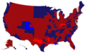 Mapa eleitoral nos Estados Unidos em 2004