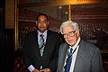 Albert Sydney and Lord Geoffrey Howe of Aberavon at the House of Lords, United Kingdom Parliament