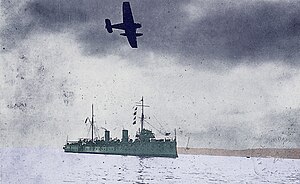 Perun laivaston alus Ecuadorin vesillä sodan aikana.