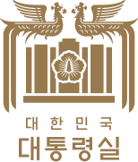 Emblem of the Office of the President of the Republic of Korea (Gold).svg