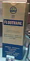 Image 47Exhibit of ICI's Fluothane (Halothane), discovered at Widnes, at Catalyst Science Discovery Centre, near Spike Island in Widnes (from North West England)