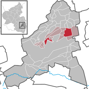 Kart over Freinsheim