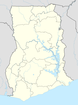 Кейп-Кост. Карта розташування: Гана
