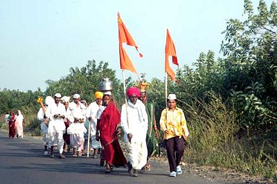 दिंडी = dindi; a ritual pilgrmage in Maharashtra