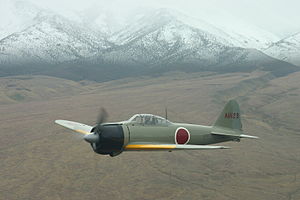 Mitsubishi A6M Zero. Era el caça més lleuger.[15]