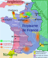 La Navarre et ses possessions françaises en 1360 (règne de Charles II).