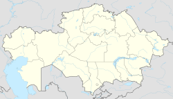 Kostanái ubicada en Kazajistán