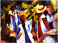 August Macke, Junulinoj verde, 1914