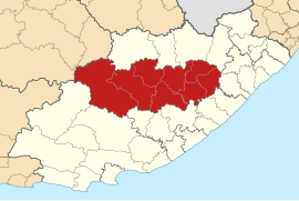 Map of the Eastern Cape with Chris Hani highlighted (2011).svg