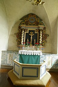Altaret före renoveringen 2013.