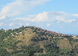 View of Montelaterone from Zancona