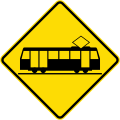 (W15-9/PW-63) Light rail crossing