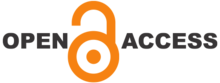 Open Access logo with dark text for contrast, on transparent background