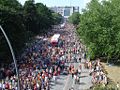 Schlagermove auf der Helgoländer Allee.