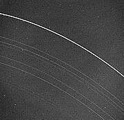 Voyager 2 photo of the Rings of Uranus