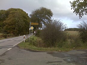 Village entrance from the Landesstraße 121