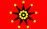 1912年6月11日改以十九星旗作为陆军旗  （1912年6月11日－1928年）
