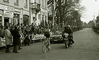 Eric Leman komt alleen aan in 1969. Foto uit collectie KOERS. Museum van de Wielersport.