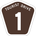 Tourist drive marker