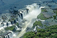 Iguazu Falls, Paraná, is the largest waterfalls system in the world.