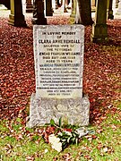 Clara Anne Rendall and Aeneas Francon Williams gravestone Dean Cemetery, Edinburgh, 2019.jpg