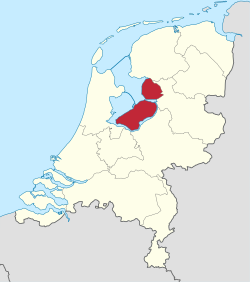 Ligging van die provinsie Flevoland in Nederland