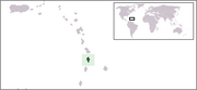 Locator map for Saint Lucia