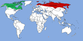 Môi trường sống của Tuần lộc là ở Bắc Mỹ và phía bắc Âu Á