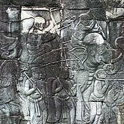 Khmer elephant mounted crossbow