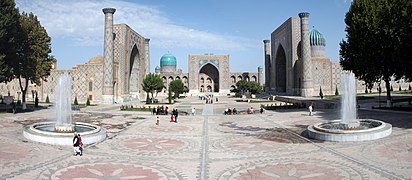 Registan Samarkand and three madrasahs