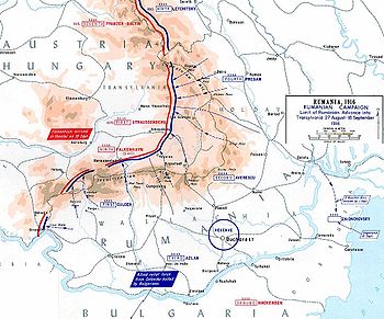 Румунське вторгнення до Австро-Угорщини, серпень 1916