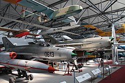 Expozice leteckého muzea Kbely