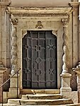 Puerta renacentista de la escalera del Hôtel d'Assézat, Toulouse, 1555-1556