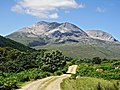 Das Massiv des Beinn Eighe von Osten, aus dem Tal des Abhainn Bruachaig, östlich von Kinlochewe