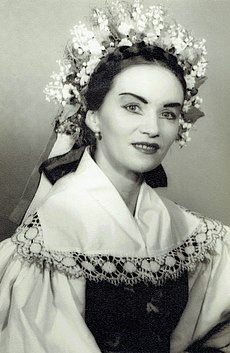 Betka Kubánková v roku 1960